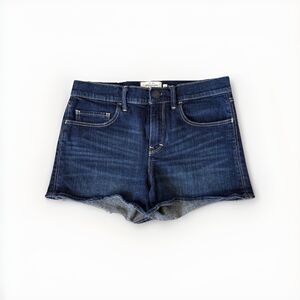 Abercrombie Fitch Jean Shorts Womens Size 2 Dark Denim Stretch Juniors Girls